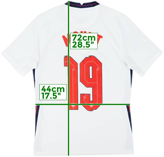 2020-22 England Home Shirt Mount #19 - 8/10 - (S)