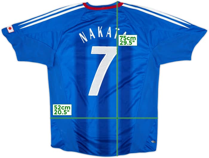2004-06 Japan Home Shirt Nakata #7 - 6/10 - (M)