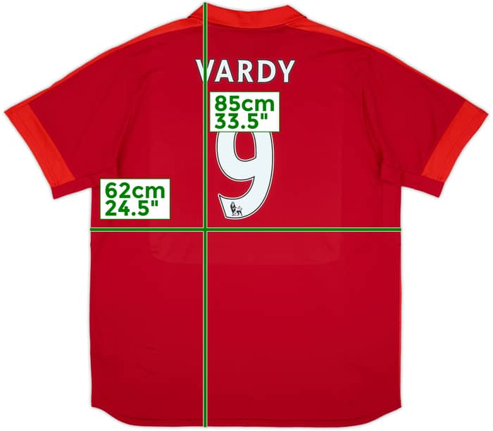 2016-17 Leicester Away Shirt Vardy #9 (XXL)