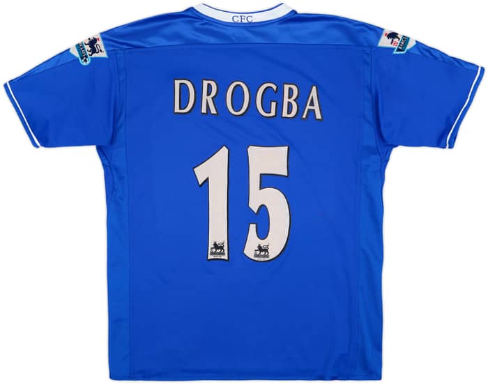 2003-05 Chelsea Home Shirt Drogba #15 - 5/10 - (L)