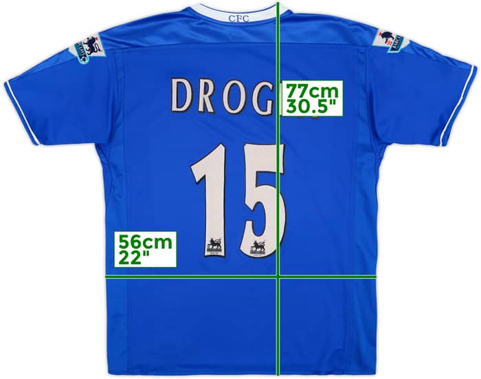 2003-05 Chelsea Home Shirt Drogba #15 - 5/10 - (L)