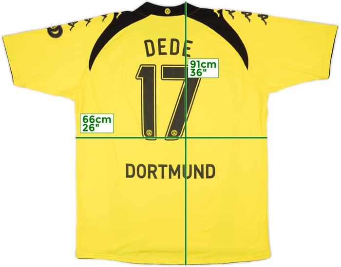2009-10 Borussia Dortmund Home Shirt Dede #17 - 8/10 - (3XL)