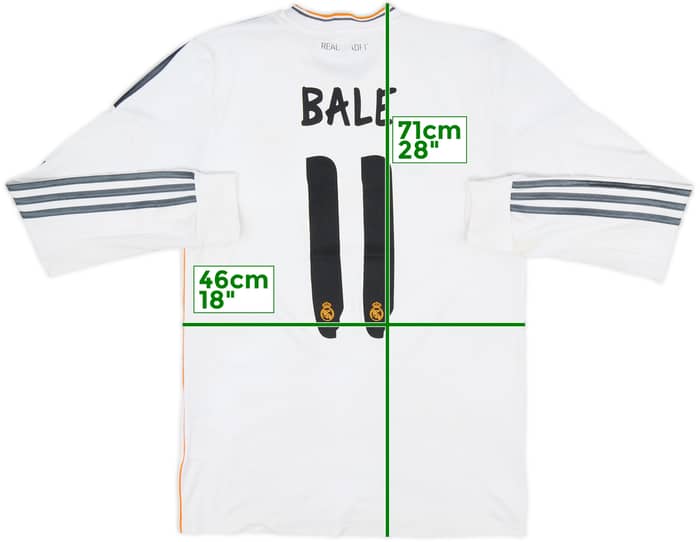 2013-14 Real Madrid Home L/S Shirt Bale #11 - 5/10 - (S)