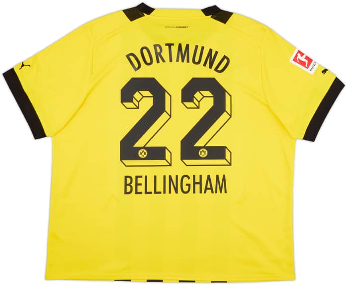 2022-23 Dortmund Home Shirt Bellingham #22 - 9/10 - (3XL)