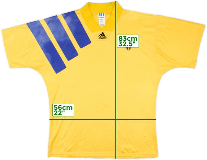 1992-94 Sweden Home Shirt - 4/10 - (XL)