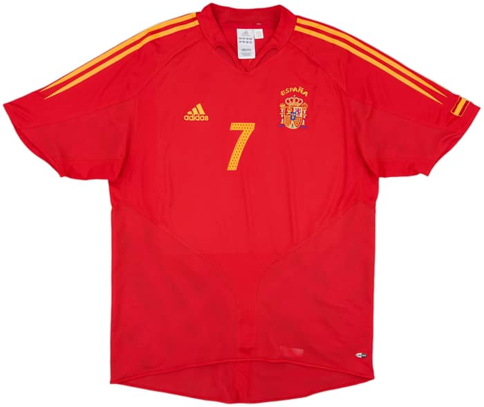 2004-06 Spain Home Shirt Raul #7 - 8/10 - (L)