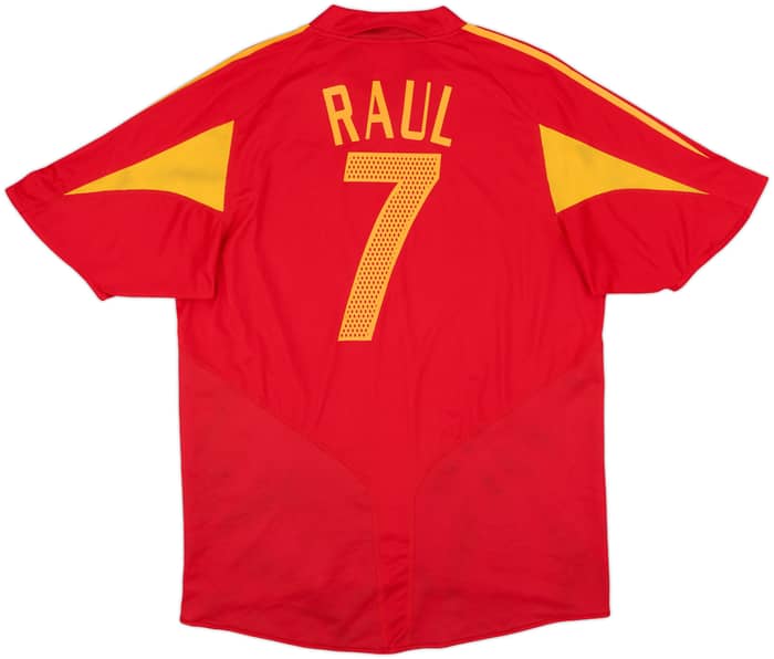 2004-06 Spain Home Shirt Raul #7 - 8/10 - (L)