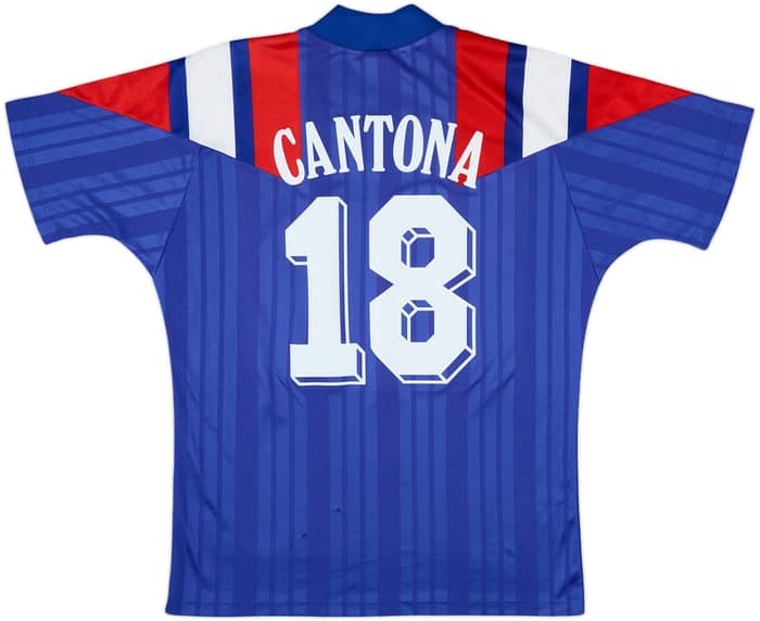 1992-94 France Home Shirt Cantona #18 - 9/10 - (L)