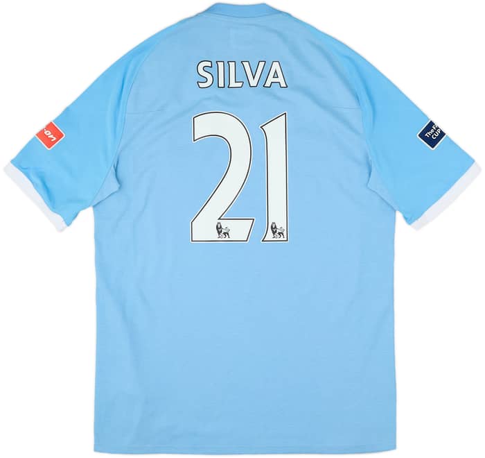 2010-11 Manchester City Home Shirt Silva #21 - 5/10 - (L)