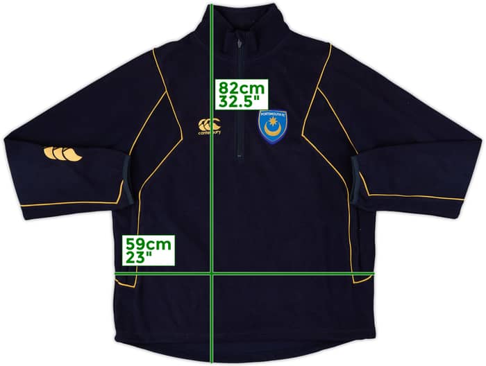 2007-08 Portsmouth Canterbury 1/4 Zip Fleece Top - 9/10 - (L)