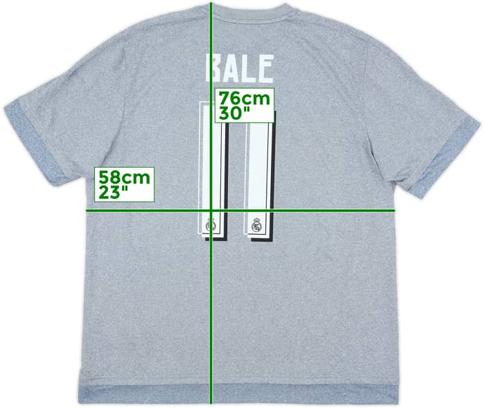 2015-16 Real Madrid Away Shirt Bale #11 - 8/10 - (XL)