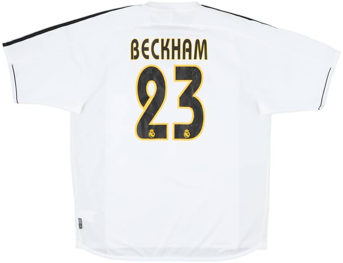 2003-04 Real Madrid Home Shirt Beckham #23 - 6/10 - (L)