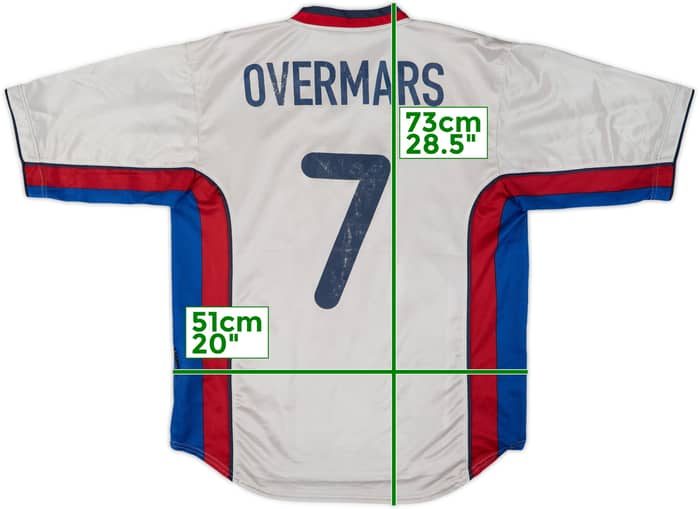 1998-01 Barcelona Away Shirt Overmars #7 - 6/10 - (M)