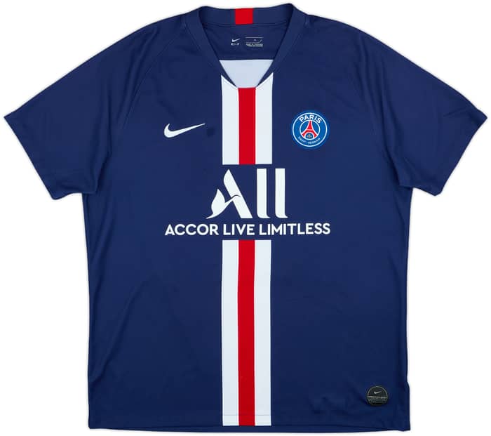 2019-20 Paris Saint-Germain Home Shirt Mbappe #7 - 8/10 - (XL)