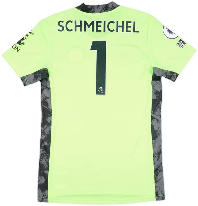 2020-21 Leicester Match Issue GK Shirt Schmeichel #1