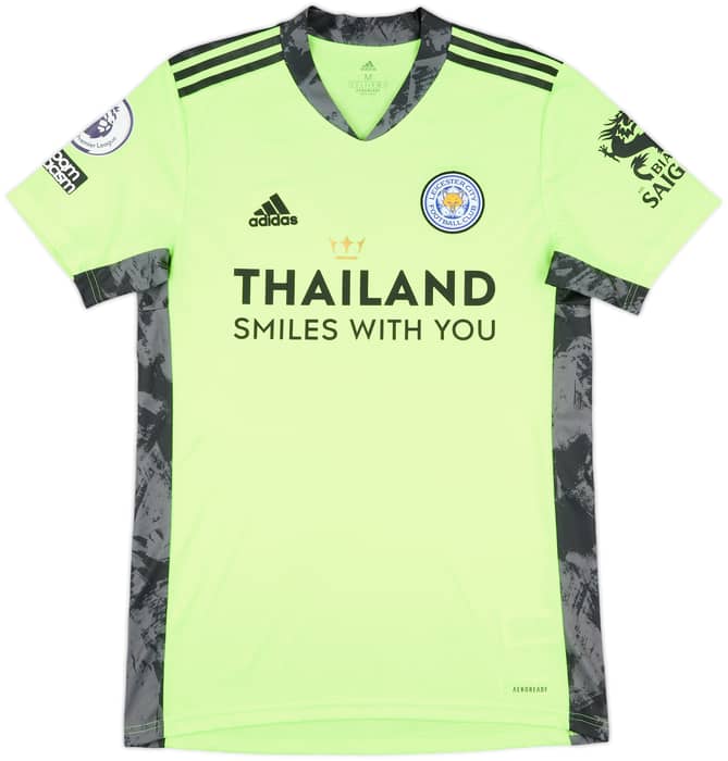 2020-21 Leicester Match Issue GK Shirt Schmeichel #1