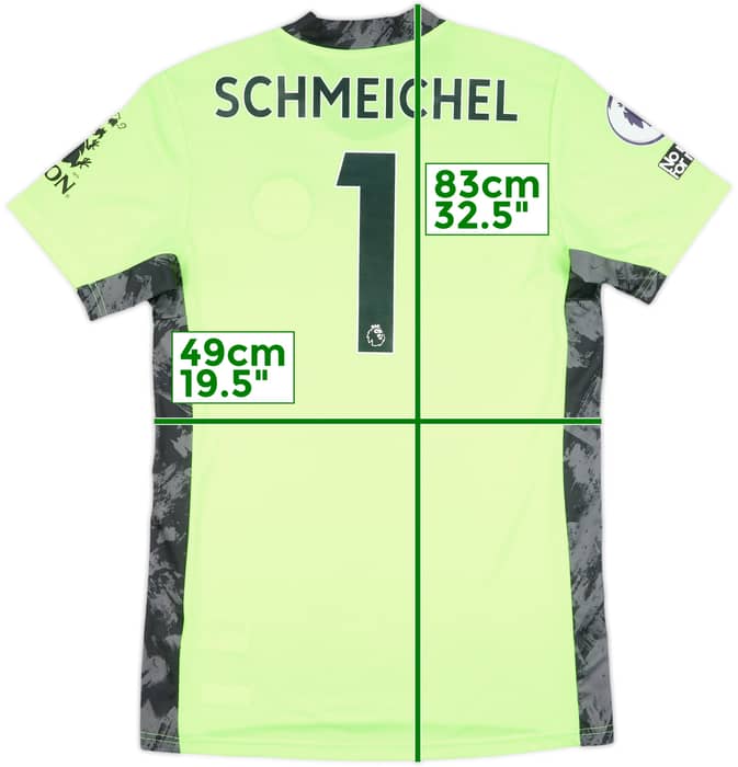 2020-21 Leicester Match Issue GK Shirt Schmeichel #1