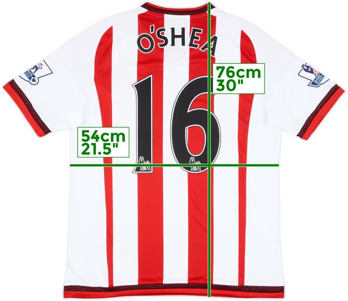 2015-16 Sunderland Match Issue Home Shirt O'Shea #16