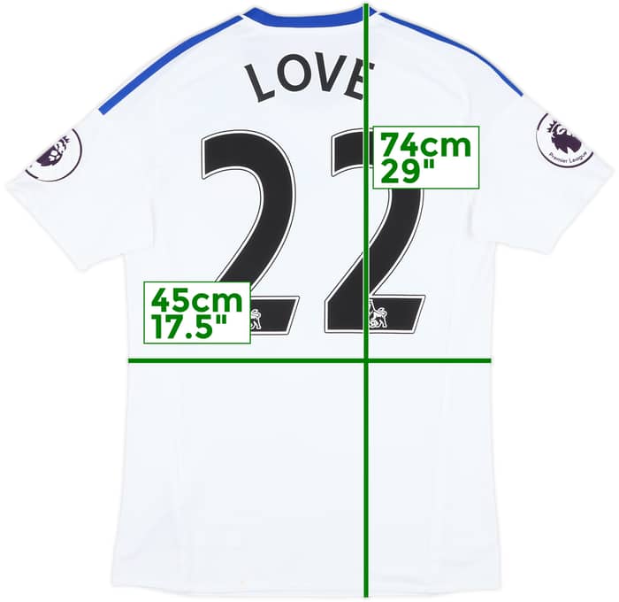 2016-17 Sunderland Match Issue Away Shirt Love #22