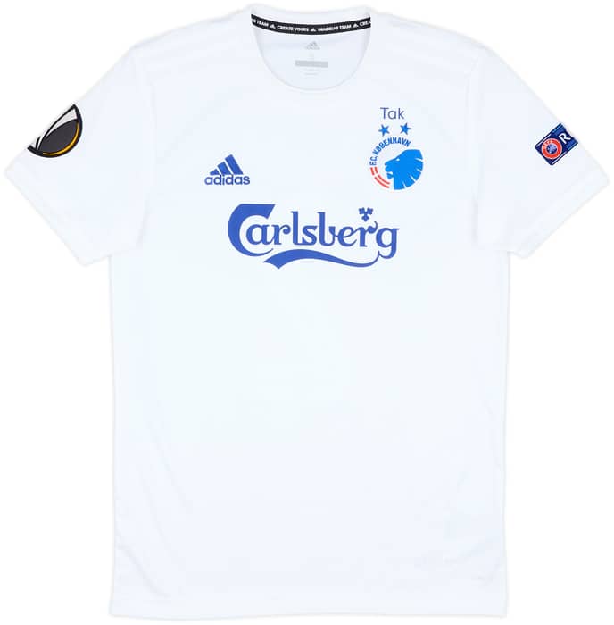 2019-20 FC Copenhagen Match Issue Europa League Home Shirt Varela #2