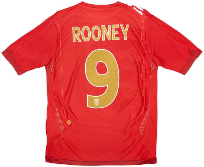 2006-08 England Away Shirt Rooney #9 - 6/10 - (M)