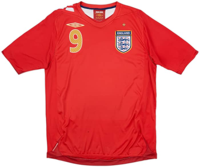 2006-08 England Away Shirt Rooney #9 - 6/10 - (M)
