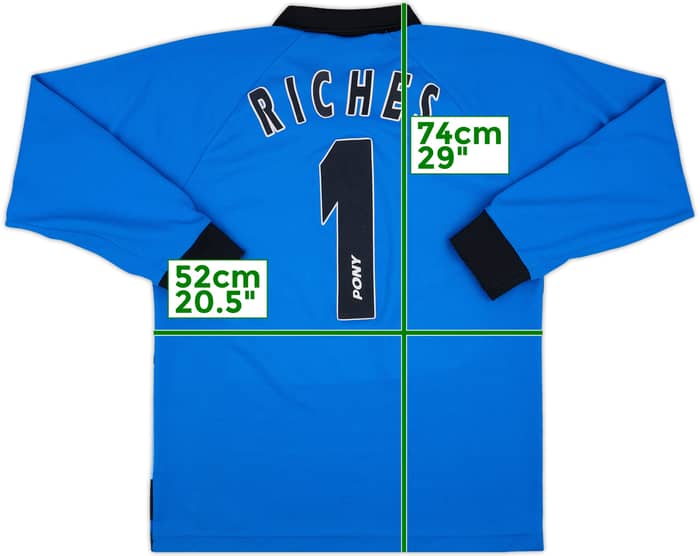 1997-99 Norwich GK Shirt Riches #1 - 7/10 - (S)