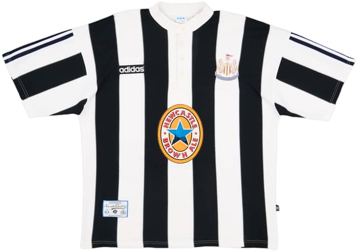 1995-97 Newcastle Home Shirt Shearer #9 - 6/10 - (L)