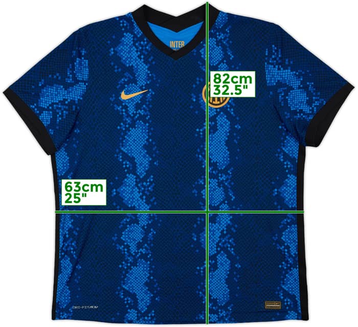 2021-22 Inter Milan Authentic Home Shirt - 6/10 - (XXL)