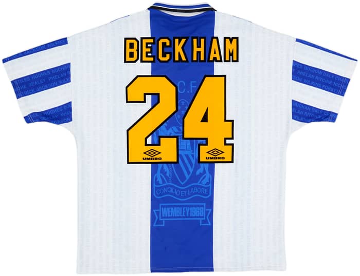 1994-96 Manchester United Third Shirt Beckham #24 - 9/10 - (XXL)