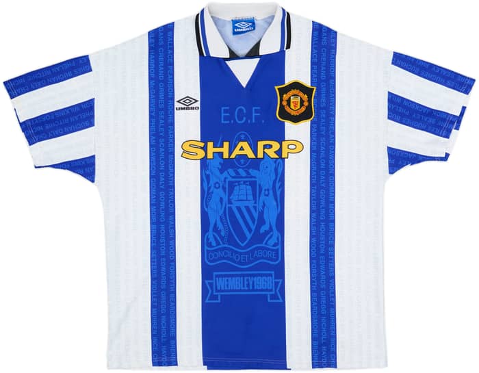 1994-96 Manchester United Third Shirt Beckham #24 - 9/10 - (XXL)