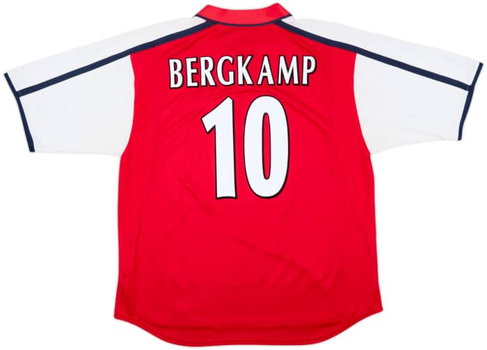2000-02 Arsenal Home Shirt Bergkamp #10 - 9/10 - (XXL)