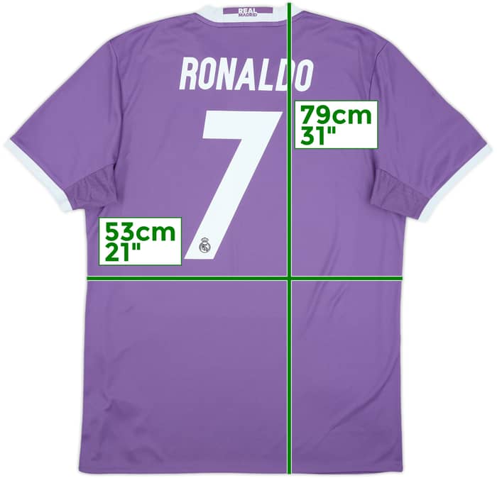 2016-17 Real Madrid Away Shirt Ronaldo #7 - 8/10 - (L)