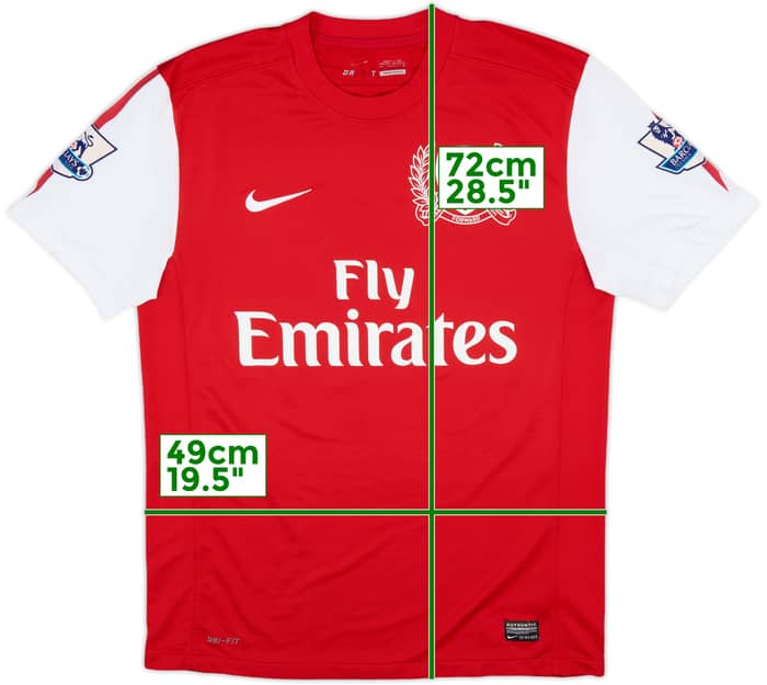 2011-12 Arsenal Home Shirt Henry #12 - 8/10 - (M)