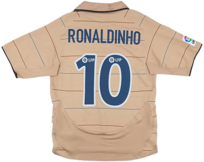 2003-05 Barcelona Away Shirt Ronaldinho #10 - 7/10 - (M)