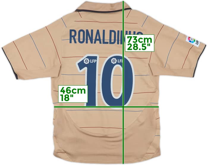 2003-05 Barcelona Away Shirt Ronaldinho #10 - 7/10 - (M)