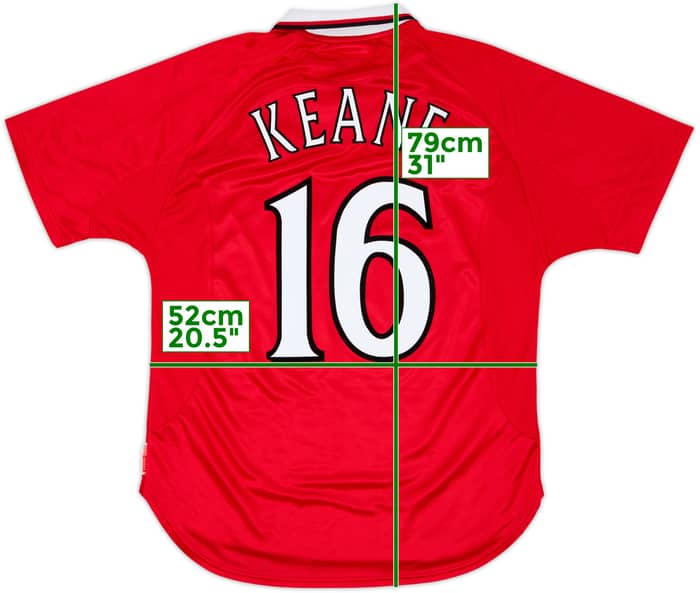 1999-00 Manchester United 'CL Winners' Shirt Keane #16 - 8/10 - (L)