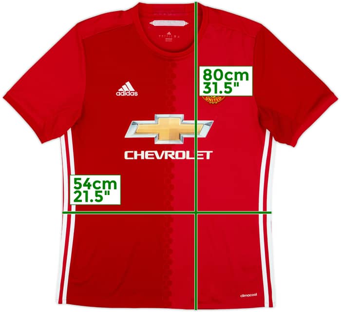 2016-17 Manchester United Home Shirt - 5/10 - (L)