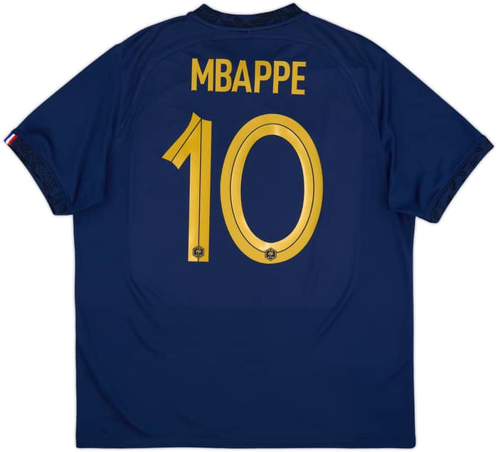 2022-23 France Home Shirt Mbappe #10 - 9/10 - (XL)