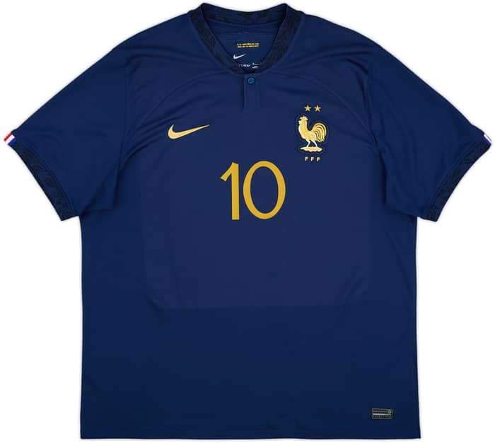 2022-23 France Home Shirt Mbappe #10 - 9/10 - (XL)