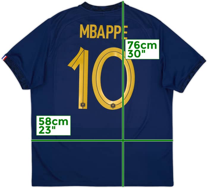 2022-23 France Home Shirt Mbappe #10 - 9/10 - (XL)