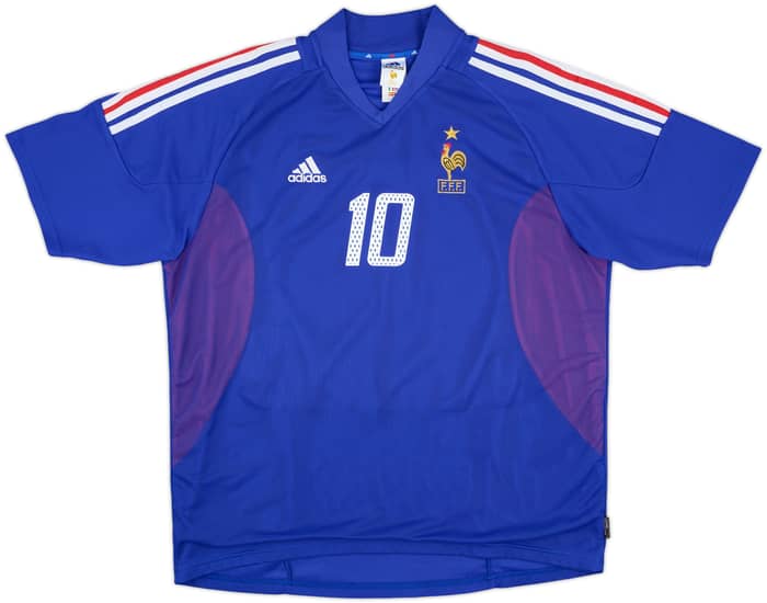 2002-04 France Home Shirt Zidane #10 - 6/10 - (XL)