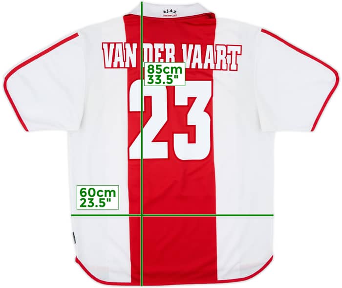 2000-01 Ajax Centenary Home Shirt Van Der Vaart #23 - 9/10 - (XL)