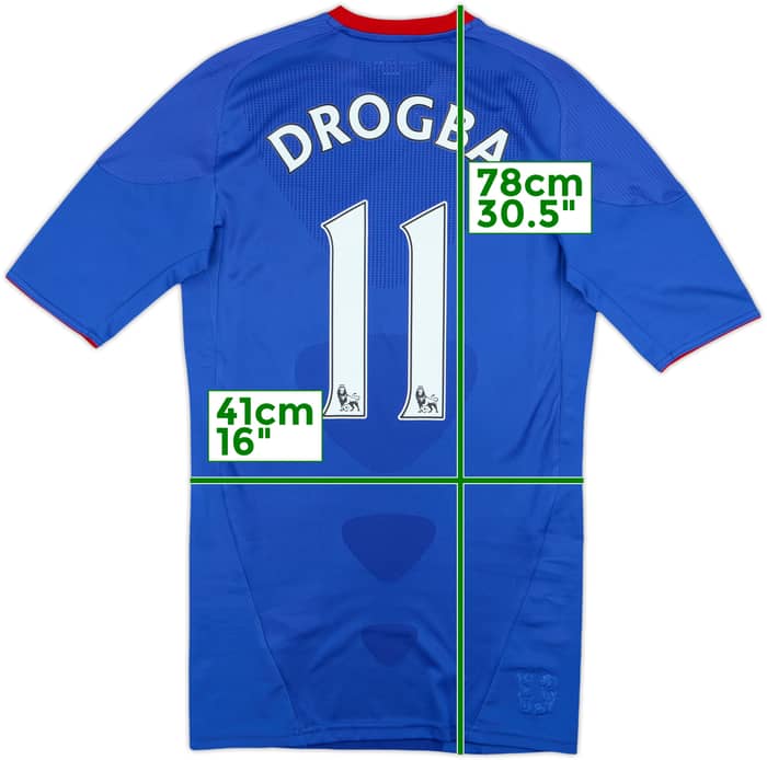 2010-11 Chelsea Player Issue TechFit Home Shirt Drogba #11 - 9/10 - (M)