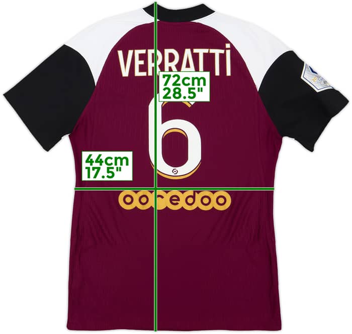 2020-21 Paris Saint-Germain Authentic Third Shirt Verratti #6 - 5/10 - (S)