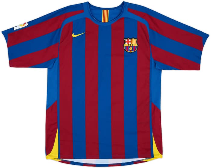 2005-06 Barcelona Home Shirt Deco #20 - 8/10 - (L)