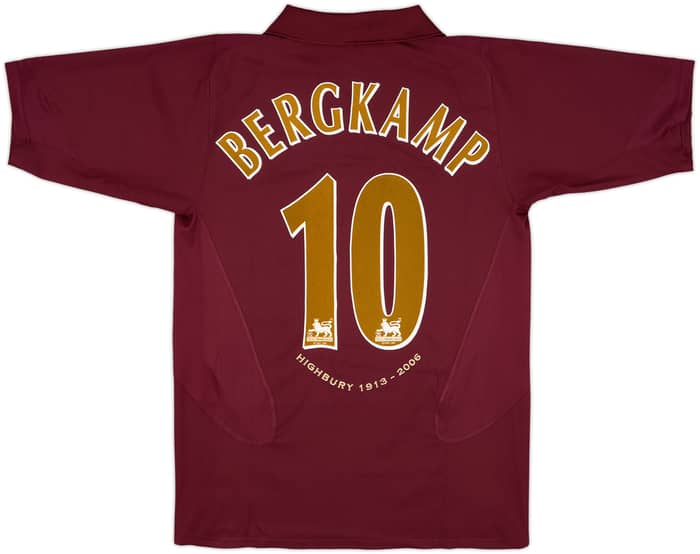 2005-06 Arsenal Home Shirt Bergkamp #10 - 8/10 - (M)
