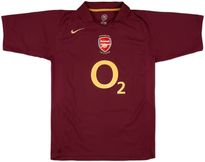 2005-06 Arsenal Home Shirt Bergkamp #10 - 8/10 - (M)