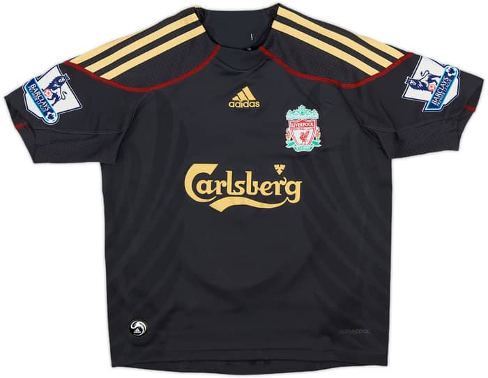 2009-10 Liverpool Away Shirt Gerrard #8 - 8/10 - (7-8 Years)