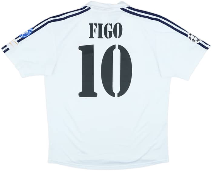 2001 Real Madrid Home Shirt Figo #10 - 6/10 - (L)